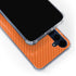 Orange Carbon Fiber Specialty Texture Material Galaxy A35 5G Clear Case